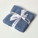 100% Combed Egyptian Cotton 700 Gsm Towels | Face Towel | Denim Blue
