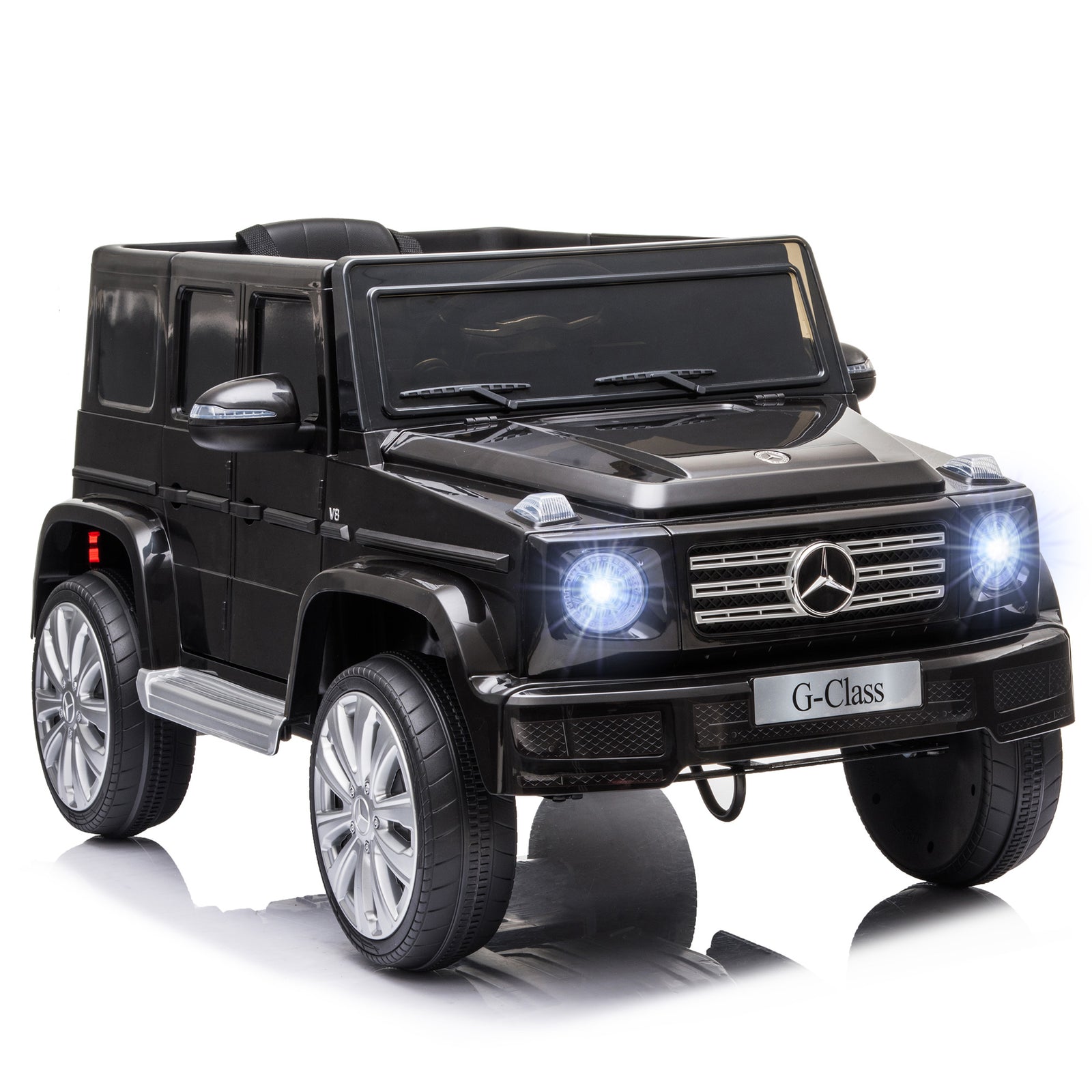 Mercedes Benz G500 12v Kids Electric Ride On Car W/ Remote Control | Black