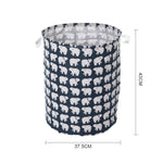 Household Dirty Clothes Hamper, Laundry Basket With Handles Folding | Blue