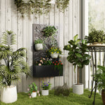 Metal Garden Bed With Trellis, Privacy Panel