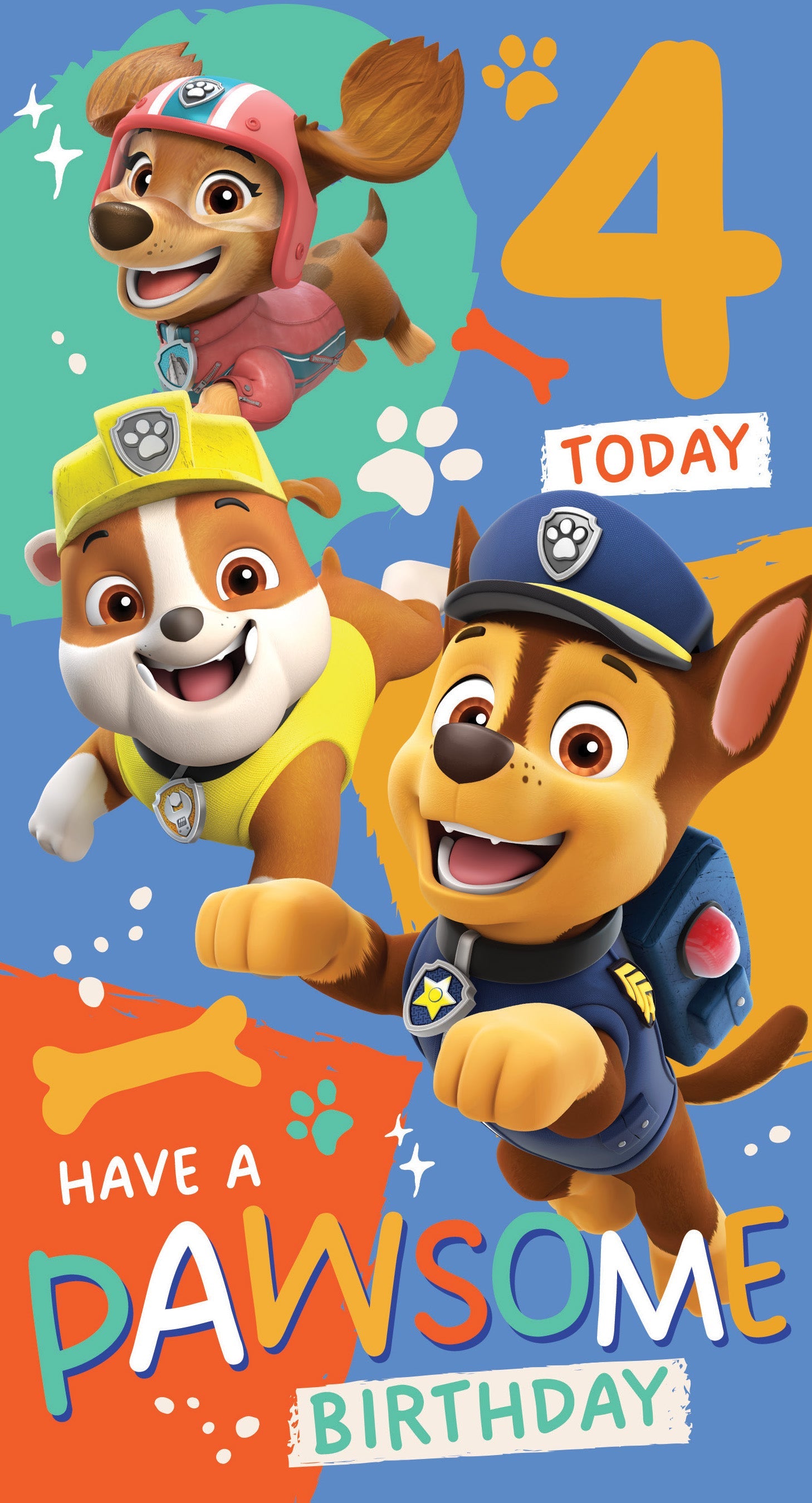 Age 4 Sticker Birthday Card Official Product
