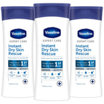 Expert Care Instant Rescue Body Lotion For Dry Skin, 3x 400ml