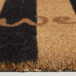 HOMESCAPES Stripe Welcome Coir Doormat, 40 X 60cm