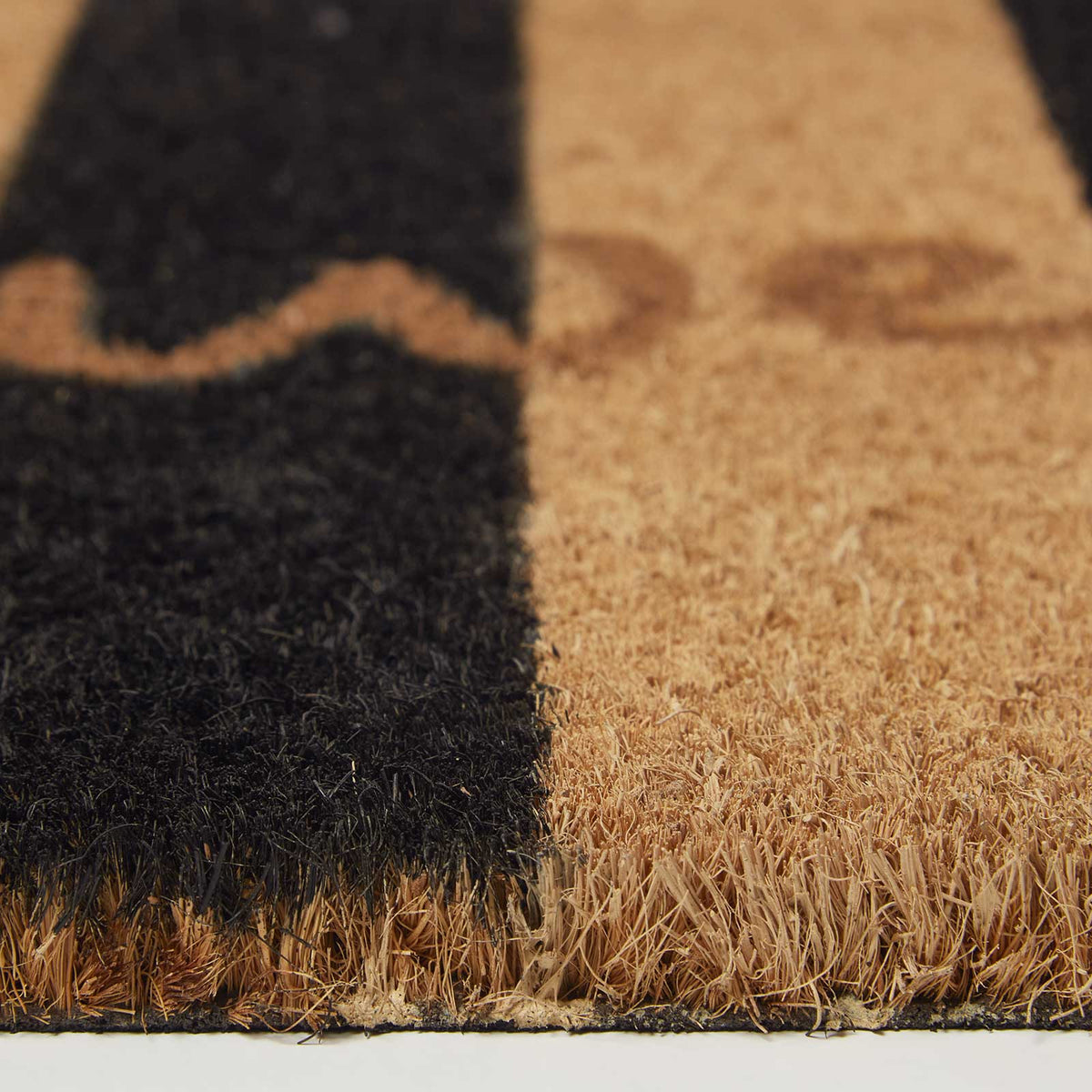 HOMESCAPES Stripe Welcome Coir Doormat, 40 X 60cm