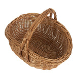 Wicker Traditional Cookery Shopper Basket | Brown