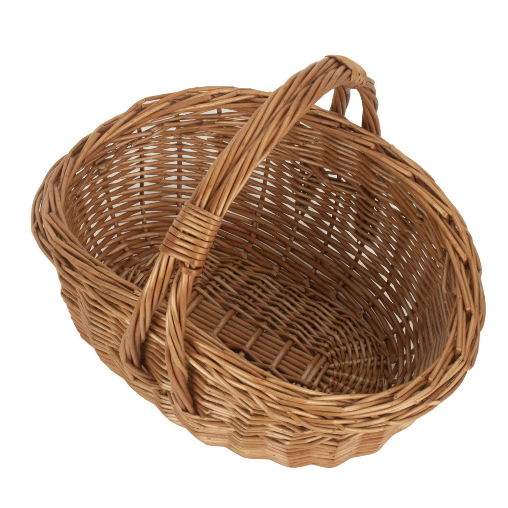 Wicker Traditional Cookery Shopper Basket | Brown