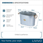 Polished Steel Ice Bucket