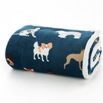 Snuggle Warm Fleece 140x180cm Throw Dog Club