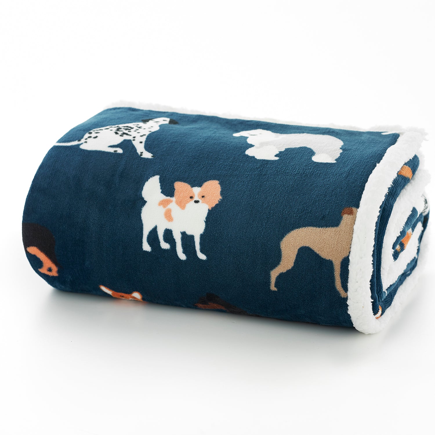 Snuggle Warm Fleece 140x180cm Throw Dog Club