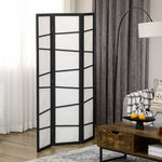 Folding Room Divider 3 Panel Privacy Screen Protector Wooden