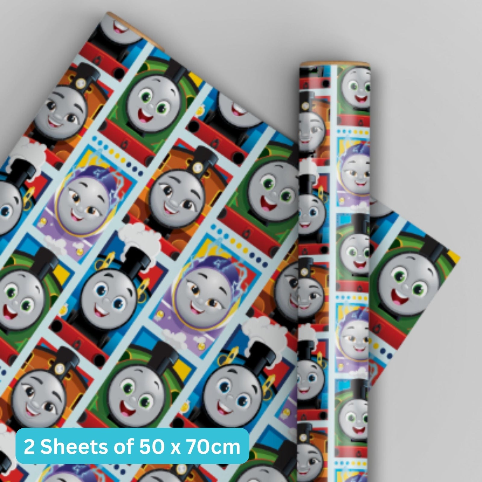 2 Sheets & 2 Tags Wrapping Paper