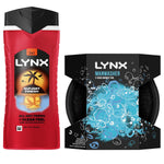 Sunset Fresh 3 In 1 Body Wash 500ml With Manwasher 2-sided Shower Tool | Set of 6