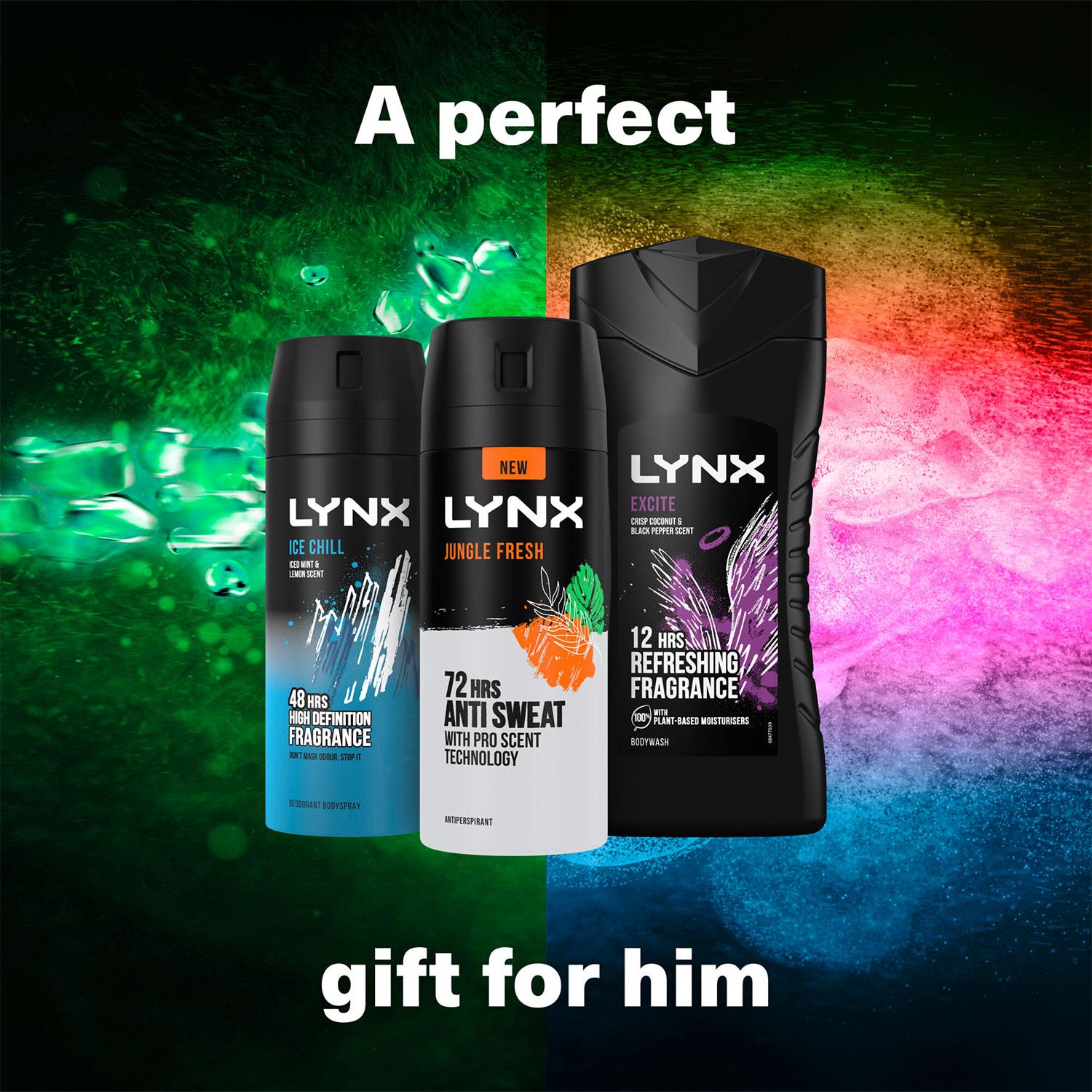 Shower Level Up Ice Chill, Excite,jungle Fresh Gift Set W/ Shower Tool, 3pk