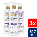 Body Love Age Embrace Body Cleanser With Peptide Serum & Glycerin, 3x517ml