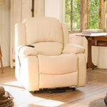 Glendale Electric Lift-assist Riser Recliner With Massage And Heat | Cream