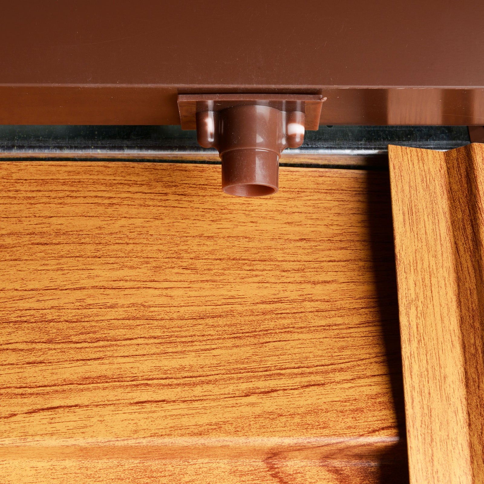 Garden Shed Wood Effect Tool Storage Sliding Door Wood Grain | Large | Brown
