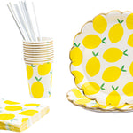 Cheetah 40 Piece Party Tableware Set Lemons