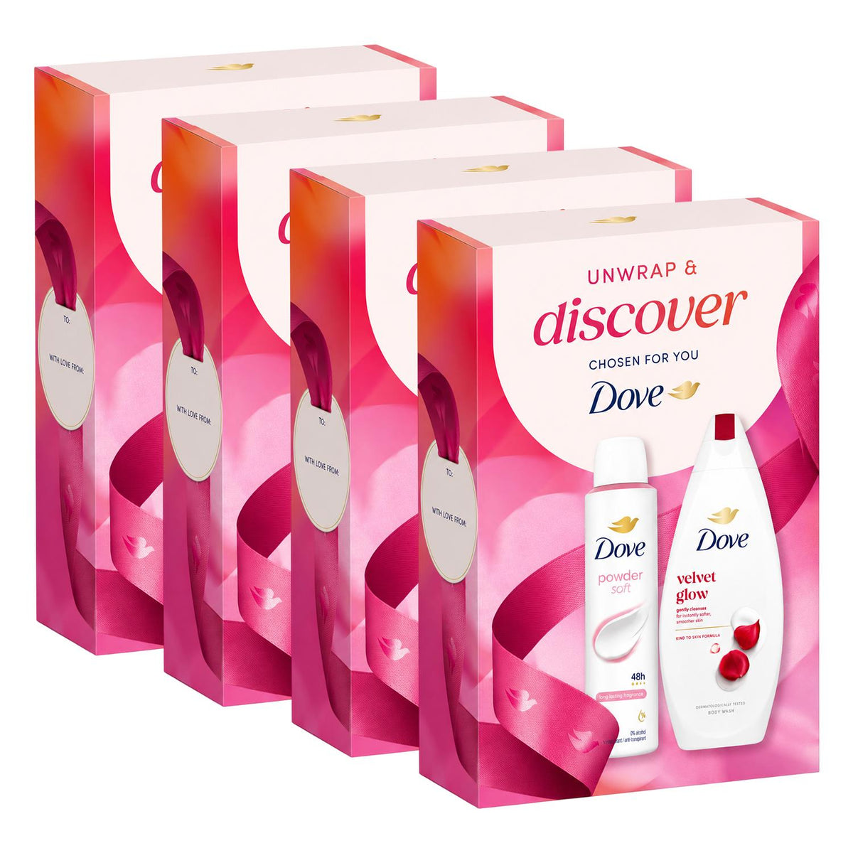 Unwrap And Discover Duo Body Wash Gift Set For Her, Gift Box | Set of 4