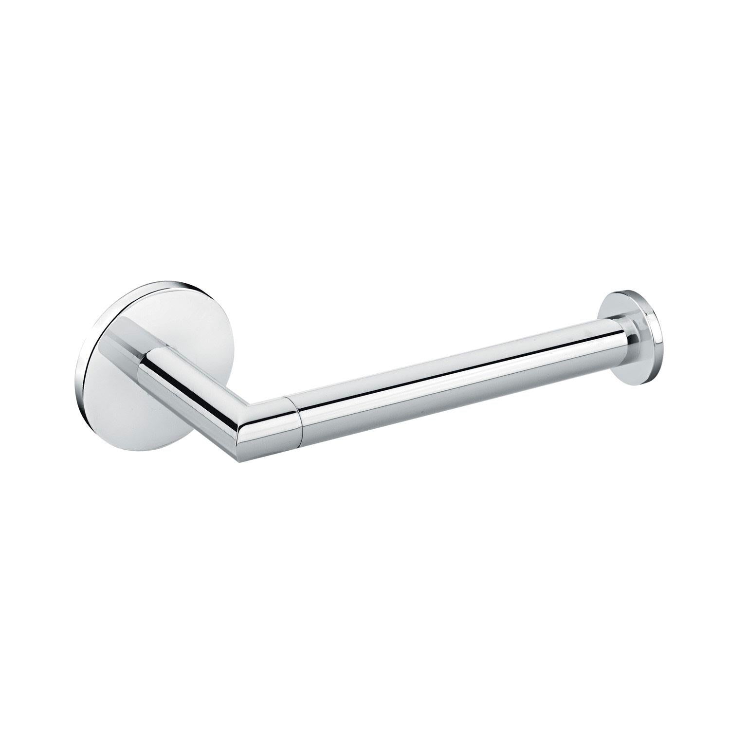 Toilet Roll Holder, Self-adhesive, Polished Chrome. Collection Duo Round