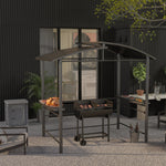 Trolley Charcoal Bbq, Wheels, Black | Black