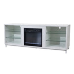 18-inch Electric Fireplace With Freestanding Tv Stand Entertainment Center