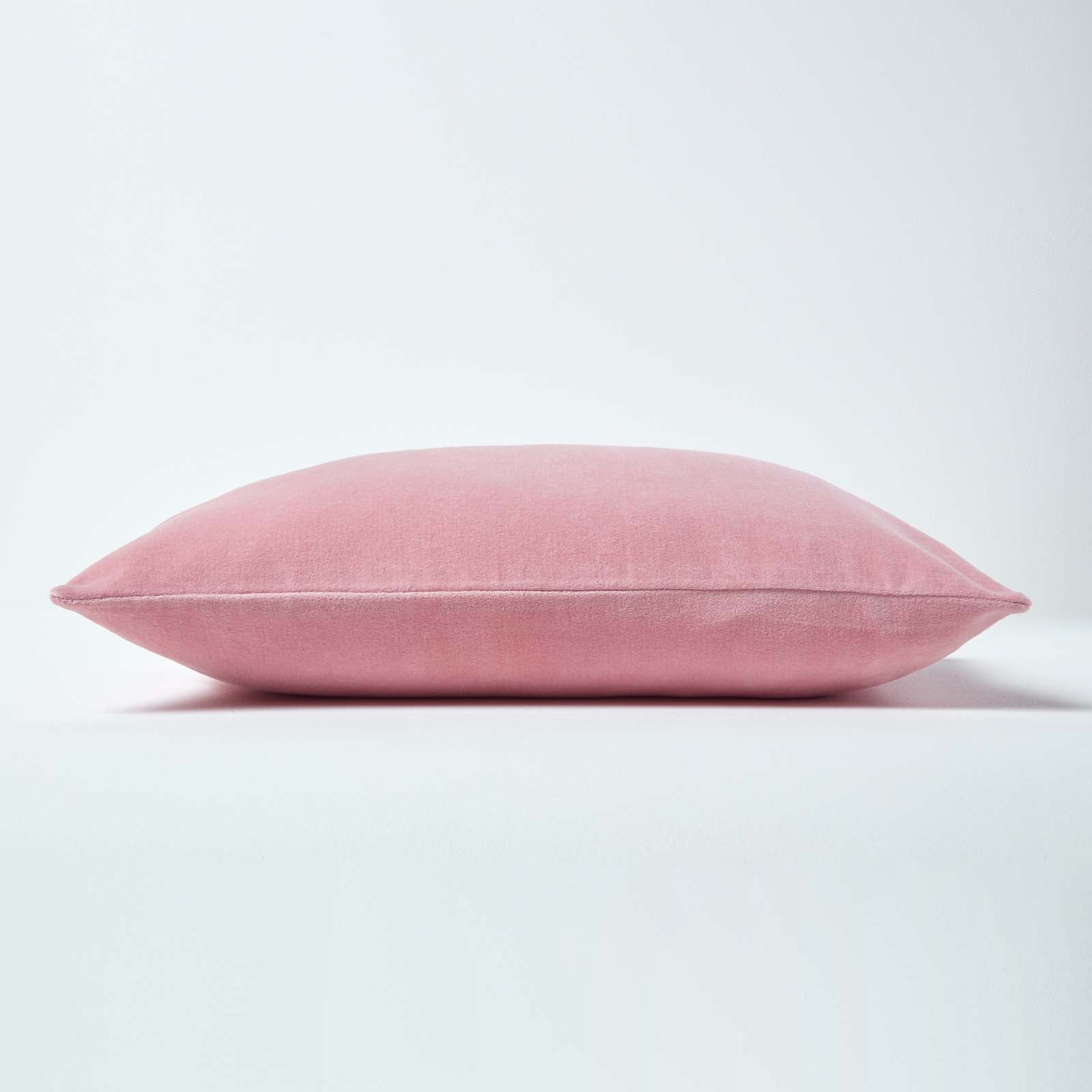 Luxury Cotton Velvet Cushion Cover | 30cm x 50cm | Pink
