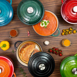 Cast Iron Dutch Oven Casserole Pot With Lid - 20cm (2l)  | Teal