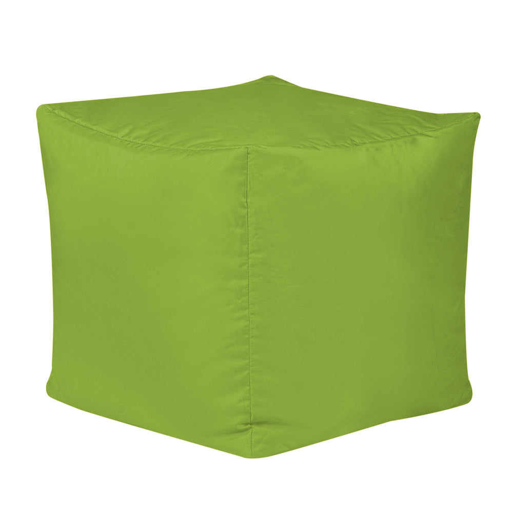 Outdoor Bean Cube Pouffe Bean Bag | Lime