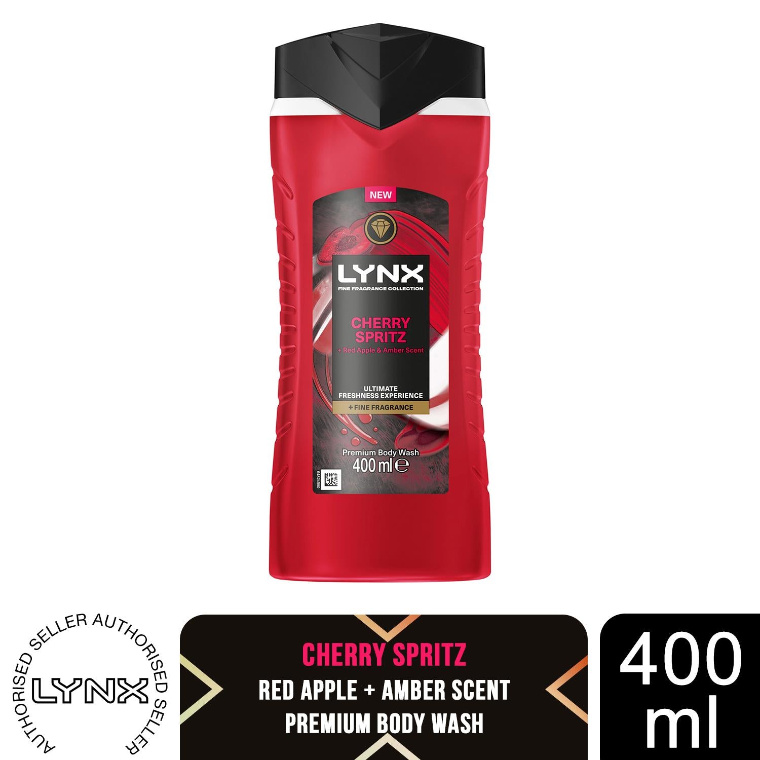 Cherry Spritz Body Wash With 12hrs Of Freshness For Men, 400ml | Set-of-3