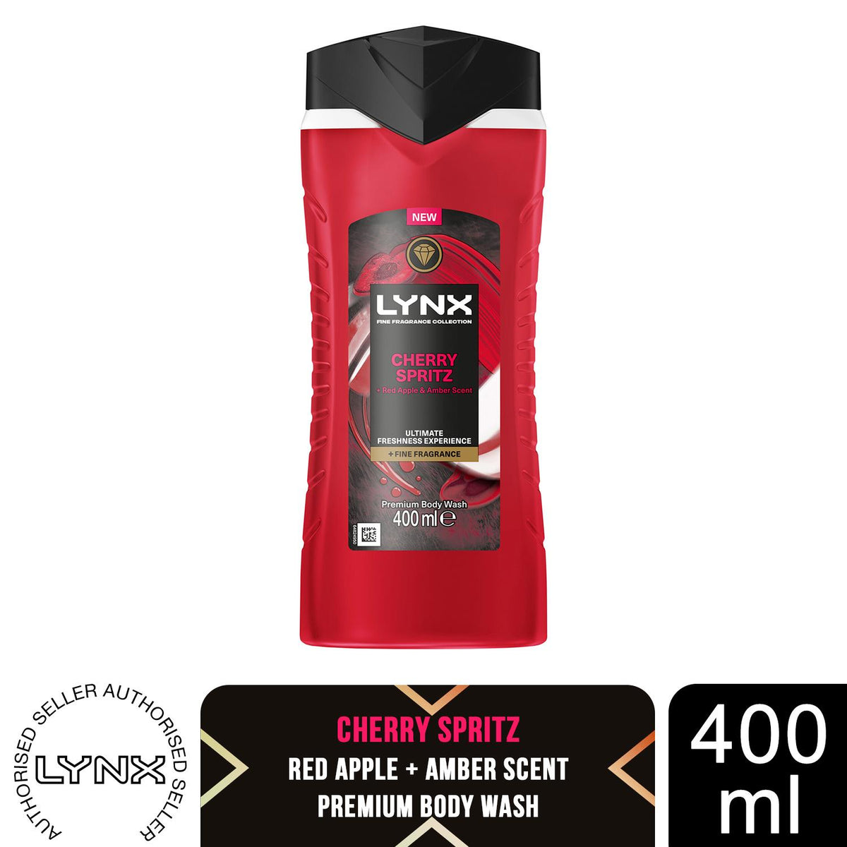 Cherry Spritz Body Wash With 12hrs Of Freshness For Men, 400ml | Set of 3