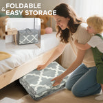 AIYAPLAY Foldable Baby Play Mat, Baby Playpen, Traffic & Grey Diamond Theme