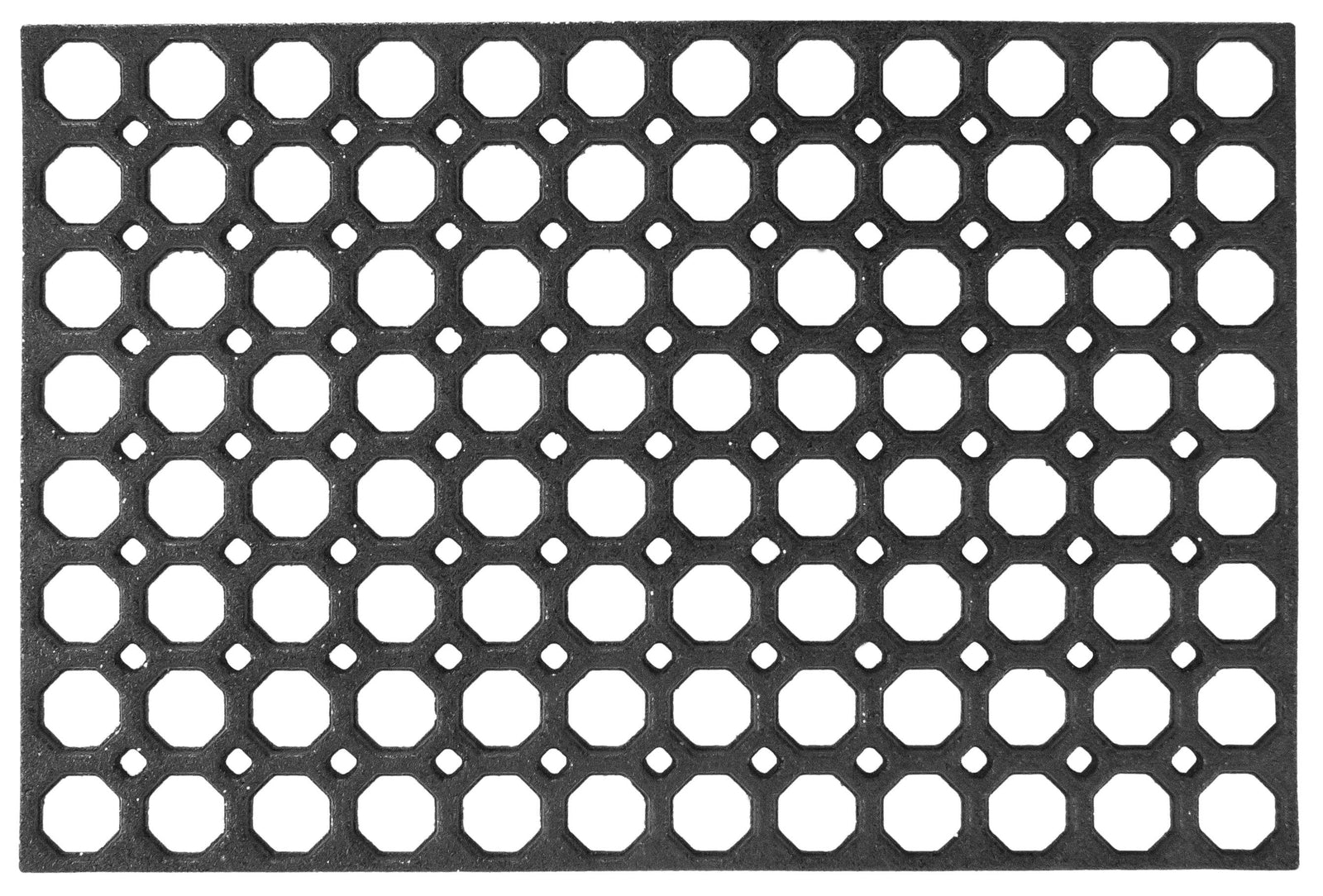 Rubber Ring Entrance Doormat | 40 x 60cm | Black