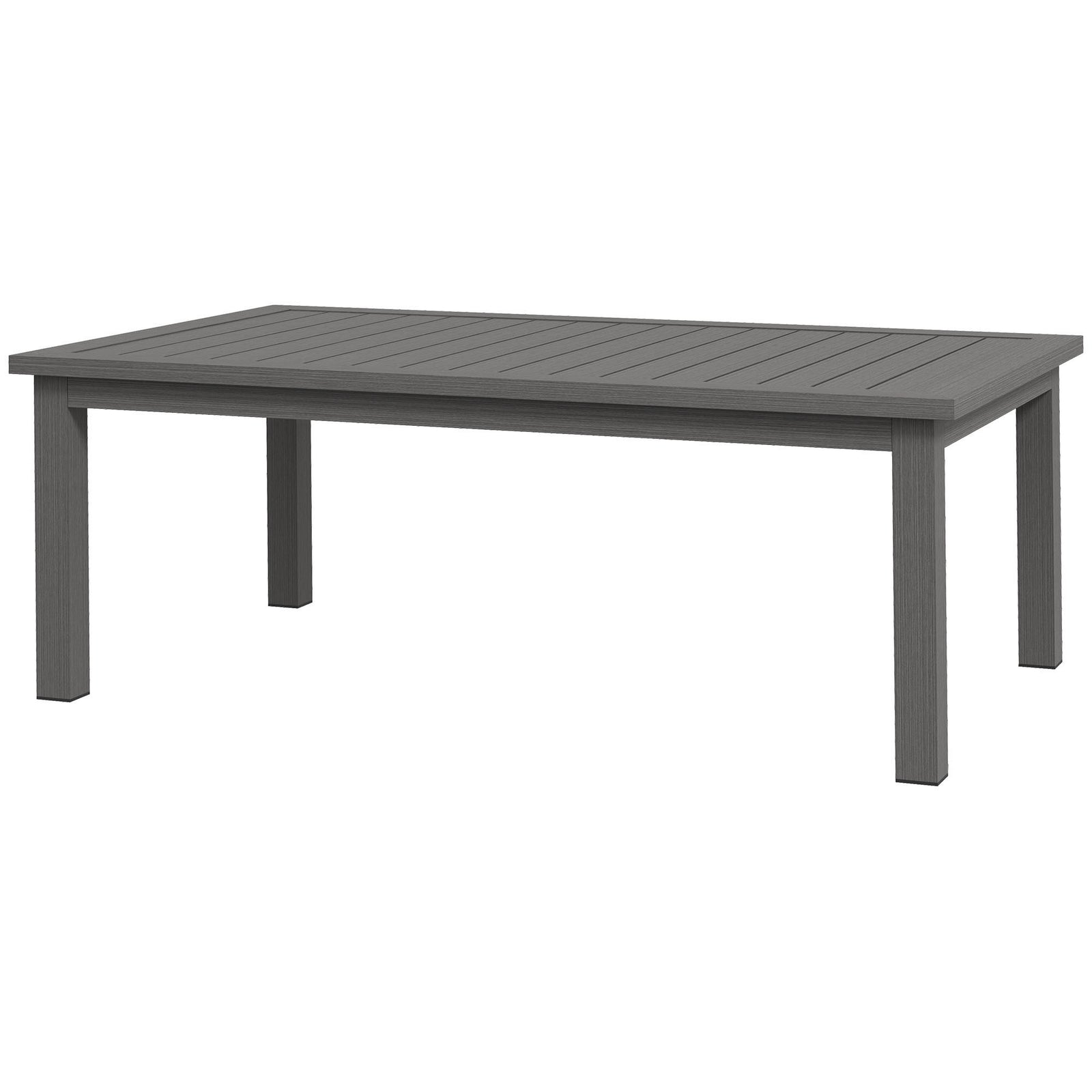 Outdoor Coffee Table Patio Table W/ Wood Grain Effect
