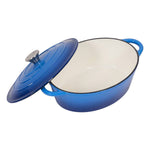 4.6l Enamelled Cast Iron Dutch Oven Pot For Bread Baking | Blue