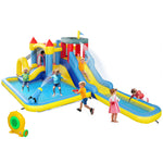 AIYAPLAY Inflatable Bouncy Castle, Water Bounce House 6 In 1 With Blower