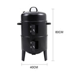 3-in-1 Portable Outdoor Charcoal Bbq Grill Smoker