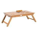 Portable Laptop Desk Notebook Tray Table Drawer Bamboo
