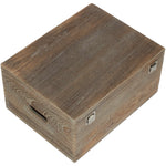 Oak Effect Wooden Box | Large | Brown