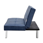 Britney Linen Sofa Bed 3 Seater | Blue