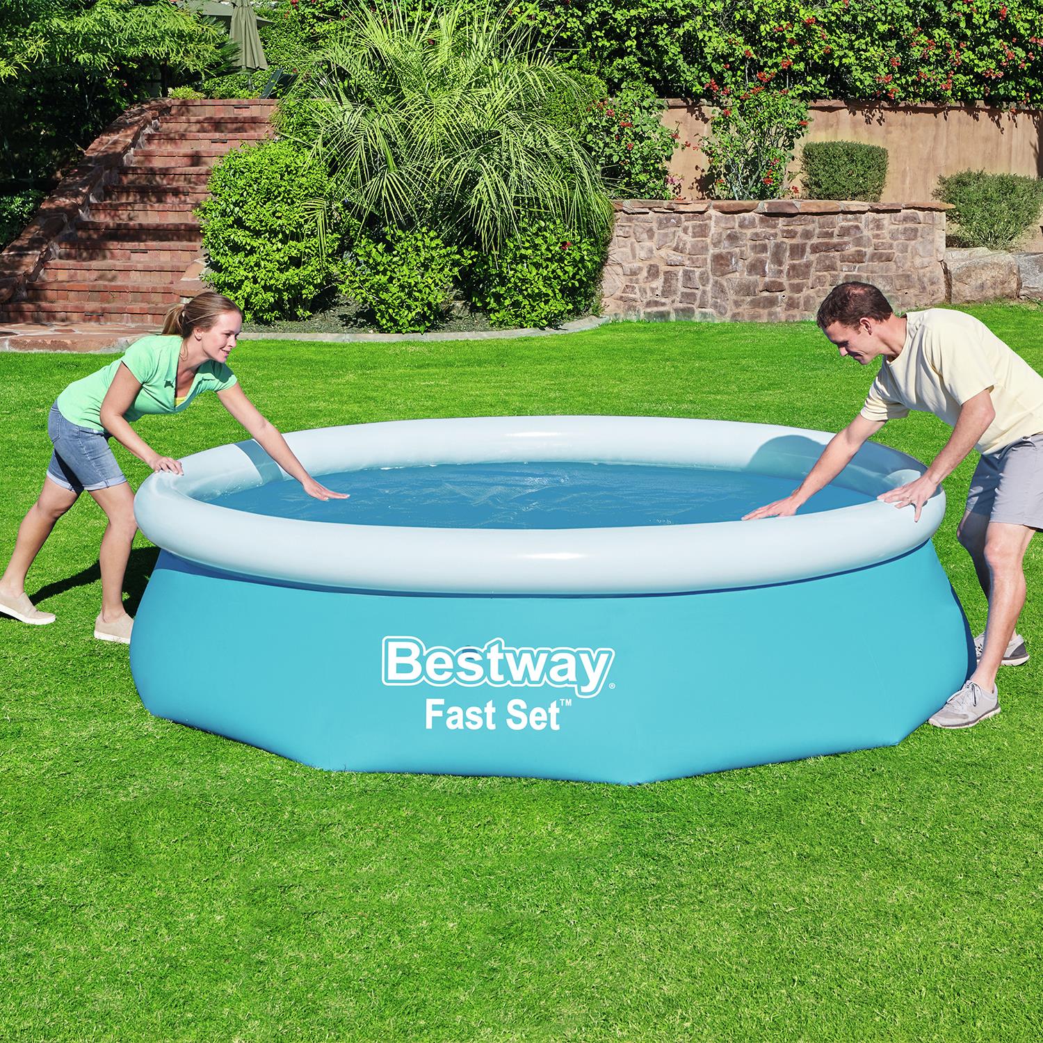 Flowclear Above Ground Fast Set 10ft Solar Swimming Pool Cover