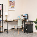 Computer Desk With Adjustable Storage, Study