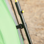 6 Person Camping Tent 2-tier Pop-up Tent With Doors And Bag
