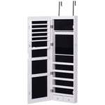 Hanging Mirrored Jewel Storage Cabinet Organiser Lockable