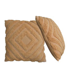 Diamond Cushion Set | Set of 2 | Mustard