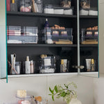 Compact Clear Modular Storage Bin Container For Kitchen, S