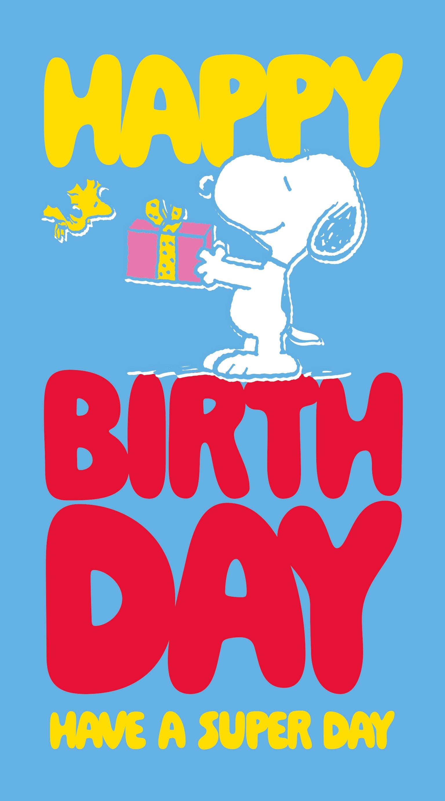 Snoopy Sticker Birthday Card Official Product