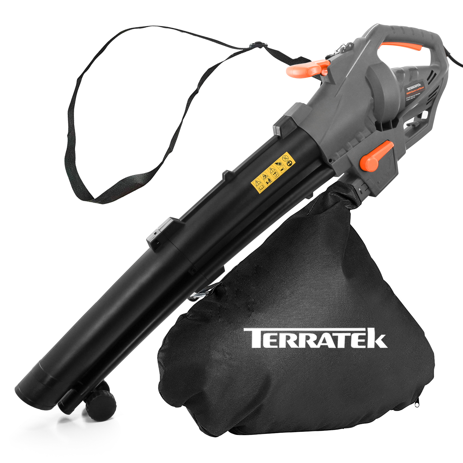 3000w Corded Leaf Blower & Vacuum, 3-in-1 Mulcher, Garden Vac & Hoover With 35l Bag, 10m Cable