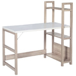 Rectangle Desk With Bookshelf, Home Office