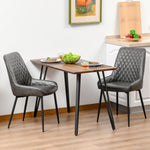 Retro Pu Leather Dining Chairs, Side Chairs