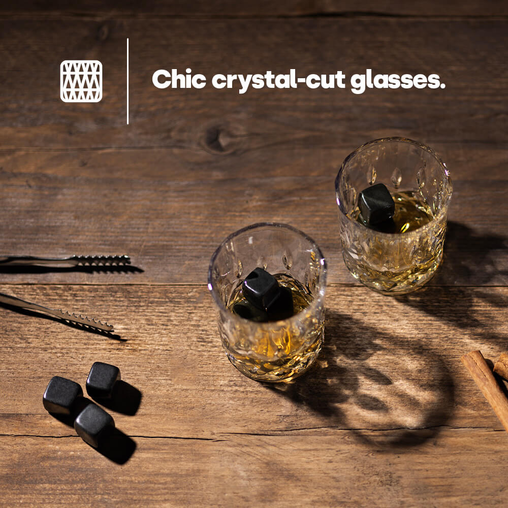 Whisky Stones And Glass Set
